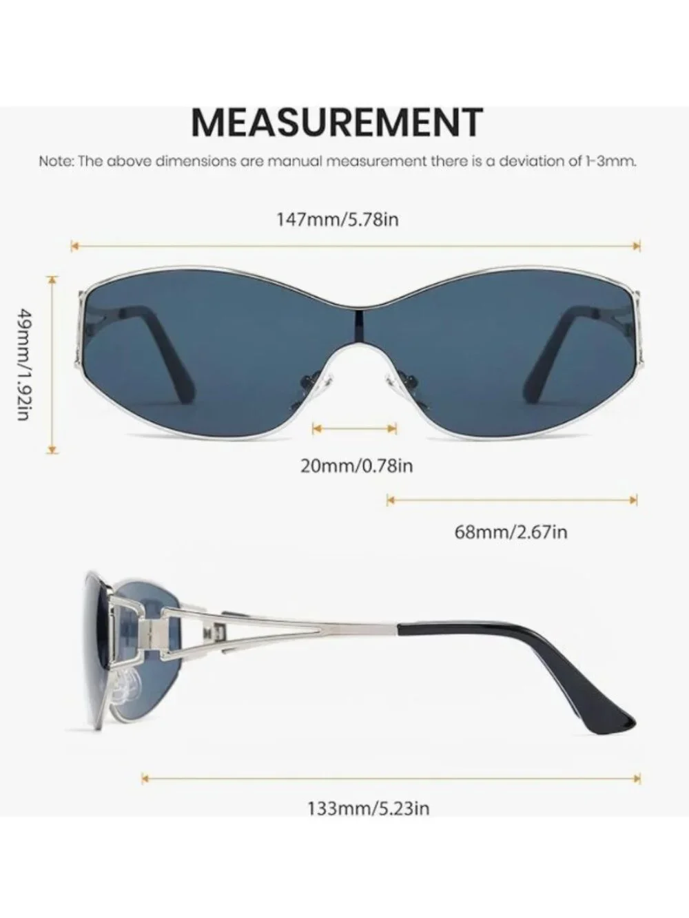 Oversized Tinted Sunglasses With Black Tinted Lenses Gold Metal Frame & Tortoise